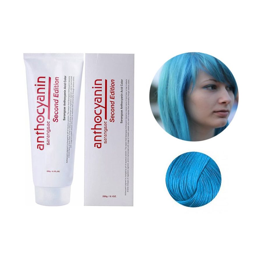 Краска для волос Anthocyanin B04 Sky Blue голубая