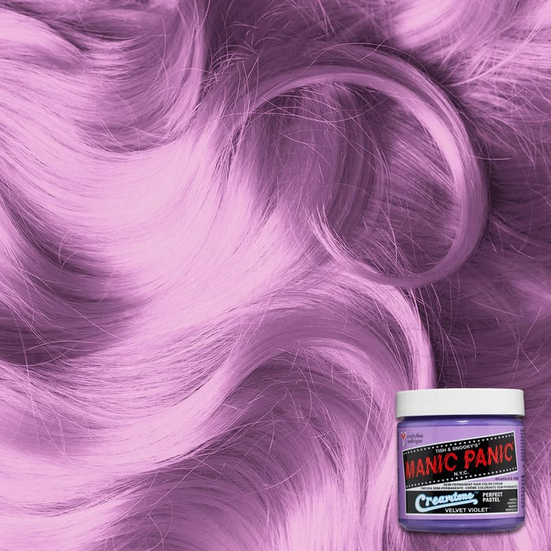 Manic Panic Creamtone Velvet Violet на волосах