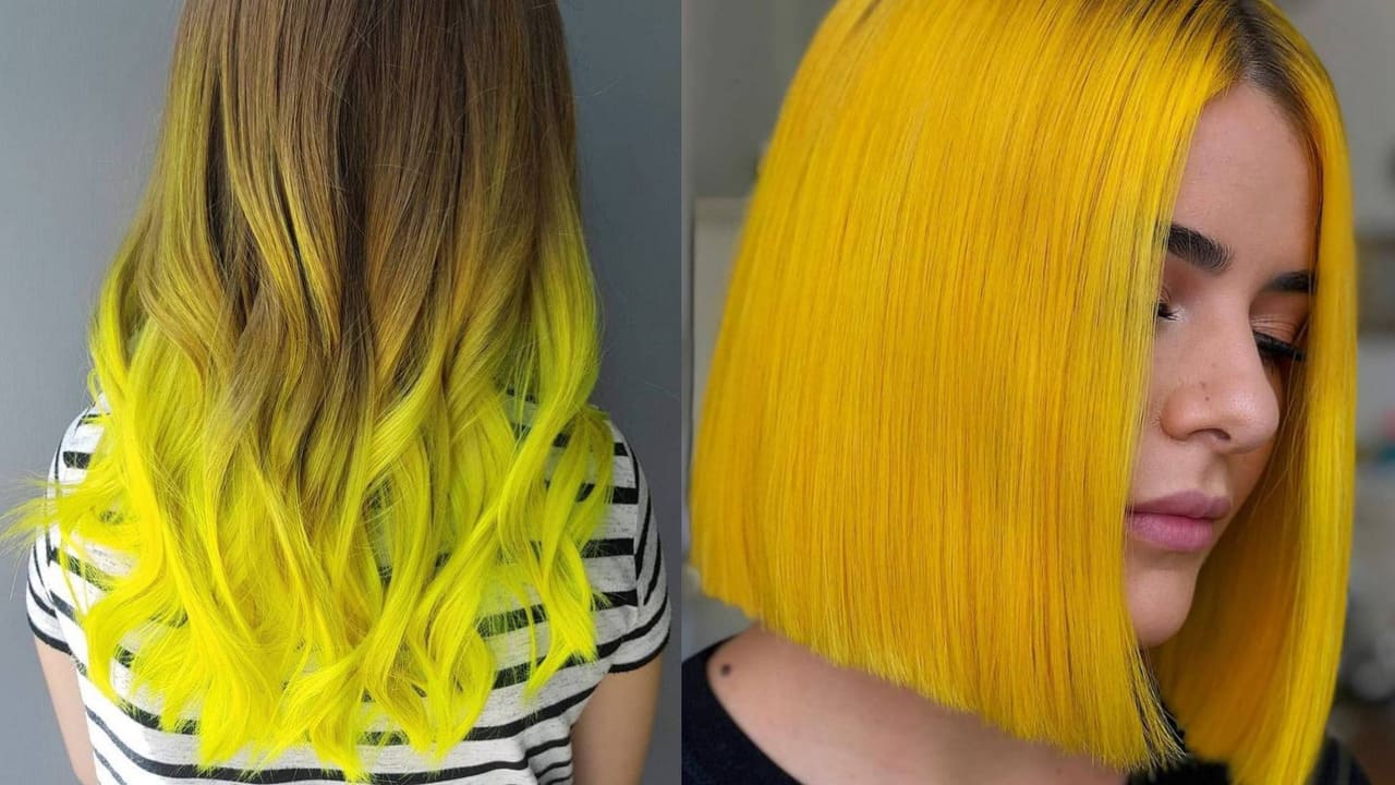 желтая краска для волос