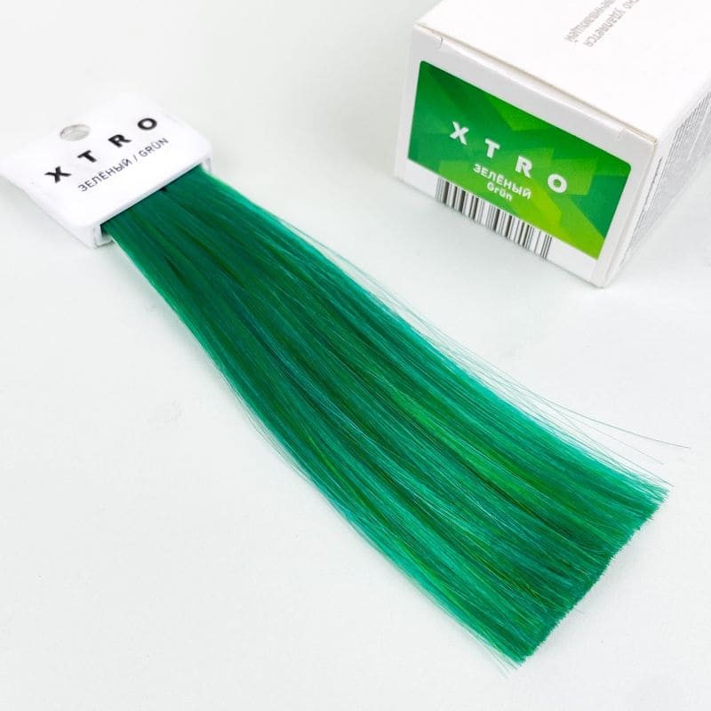 Краска estel xtro зеленый на волосах